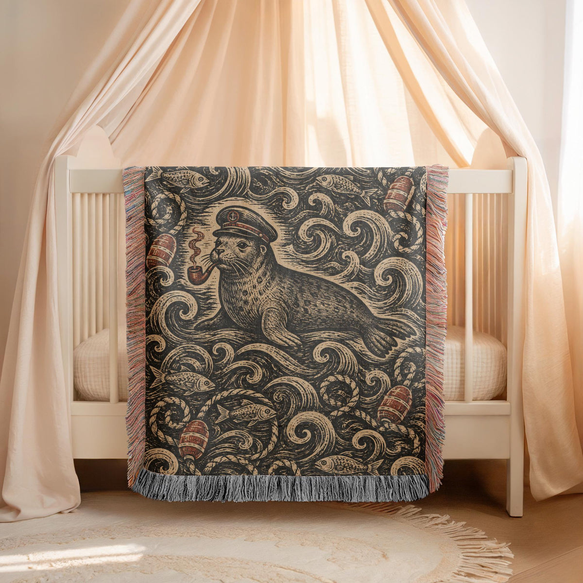 Seal Woven Blanket