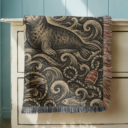 Seal Woven Blanket