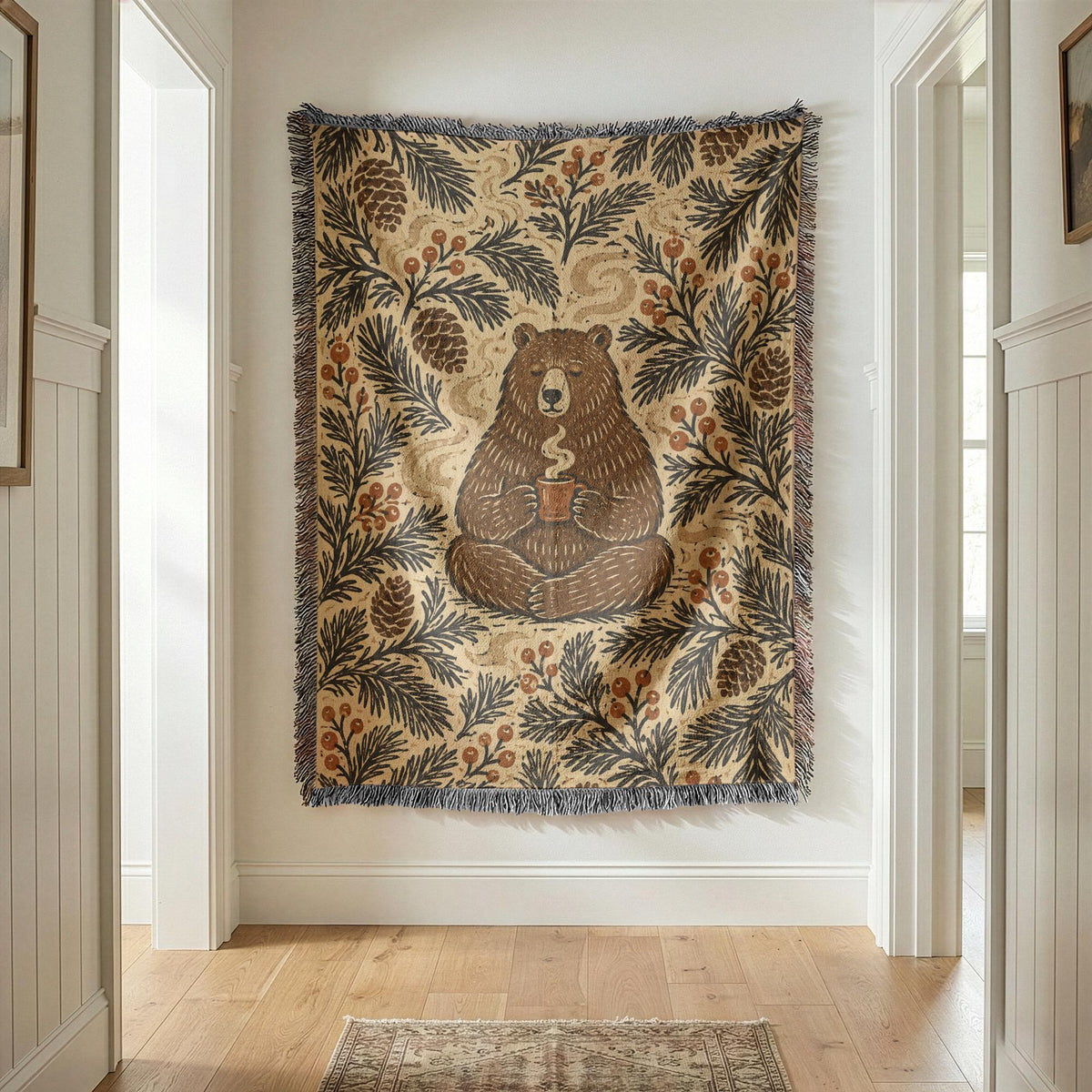 Bear Woven Blanket