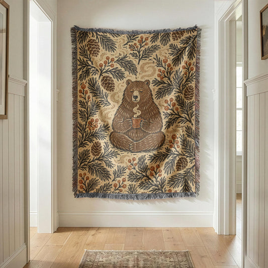 Bear Woven Blanket
