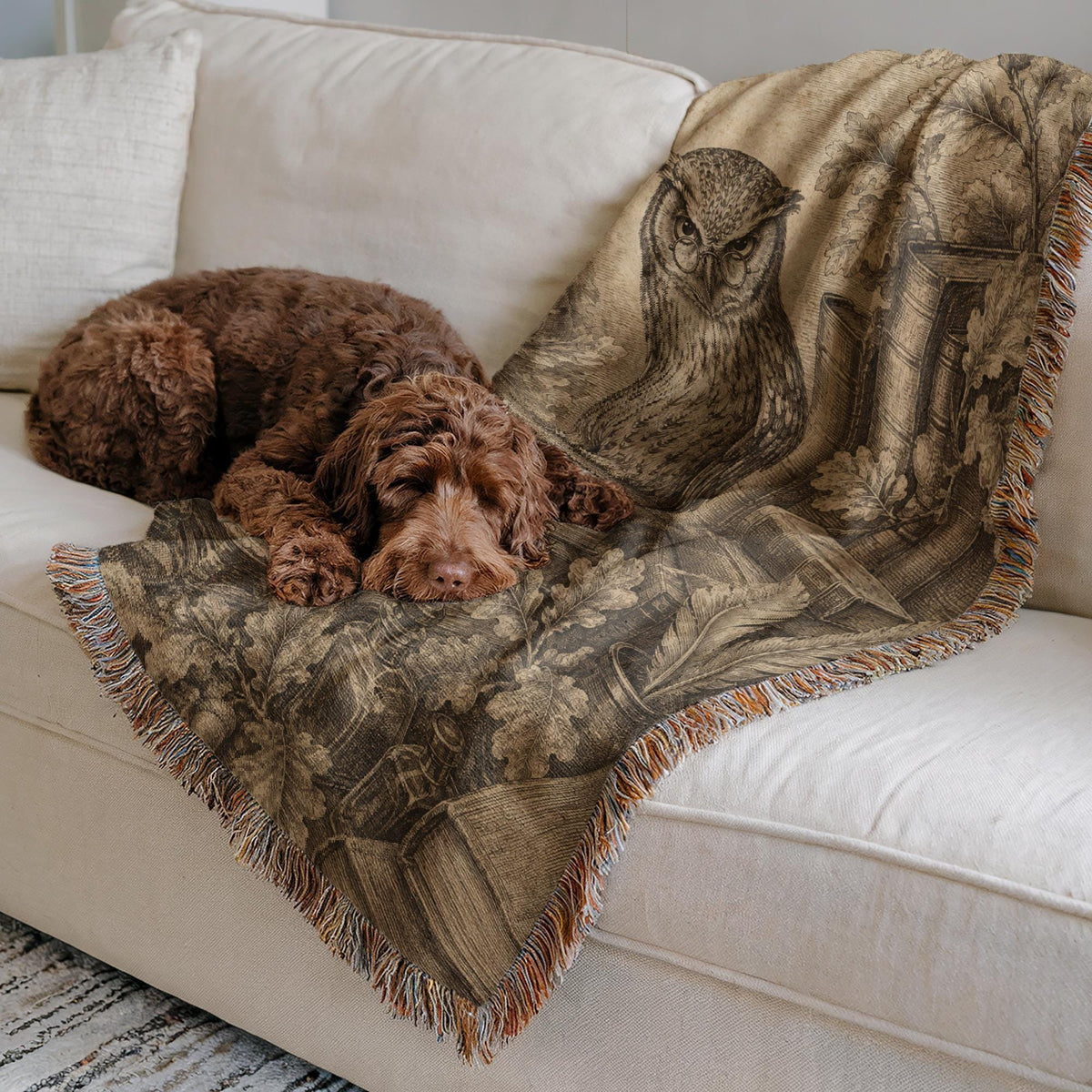 Owl Woven Blanket