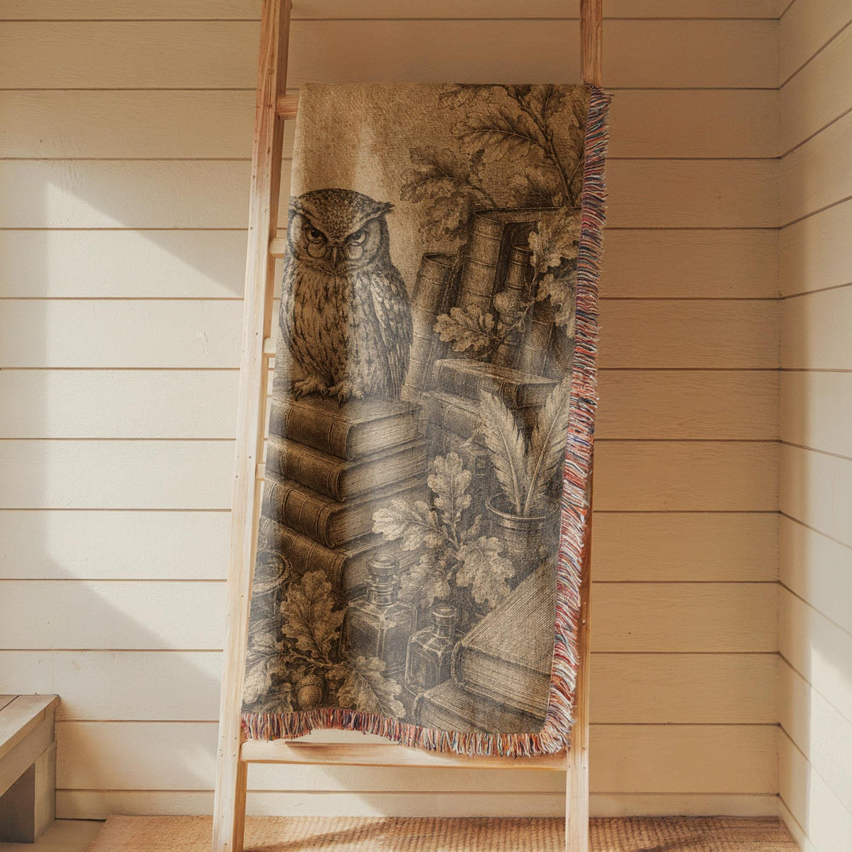 Owl Woven Blanket