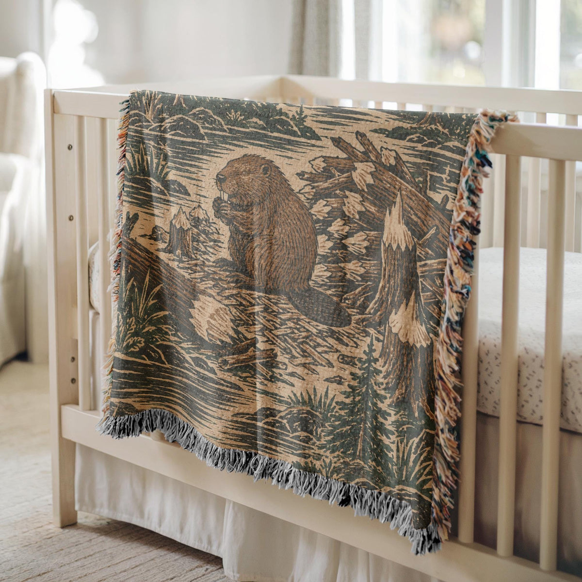 Beaver Woven Blanket