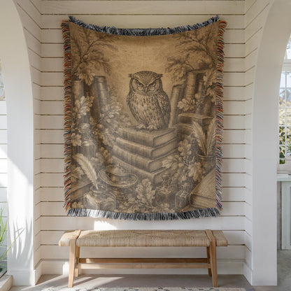 Owl Woven Blanket
