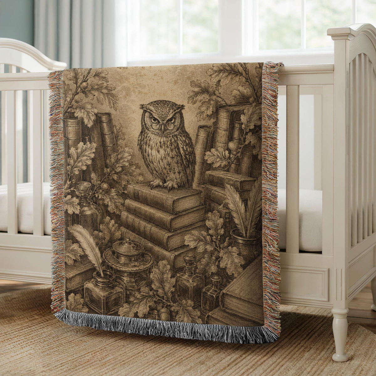 Owl Woven Blanket