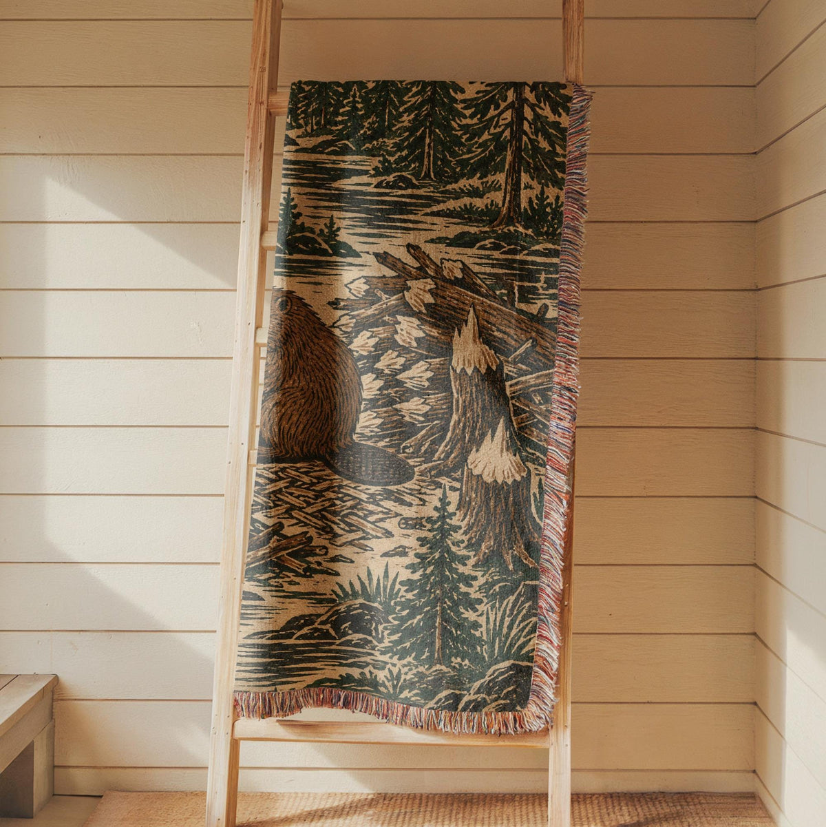 Beaver Woven Blanket