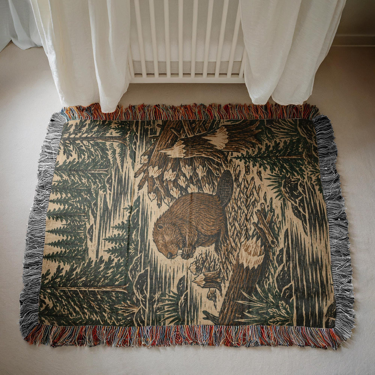 Beaver Woven Blanket