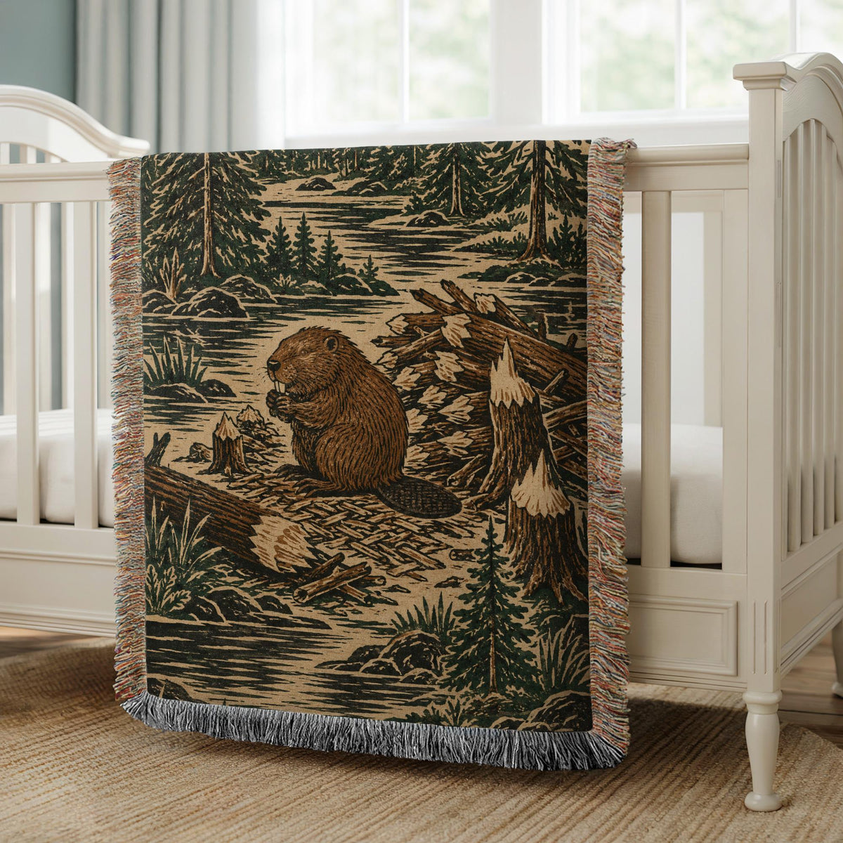 Beaver Woven Blanket