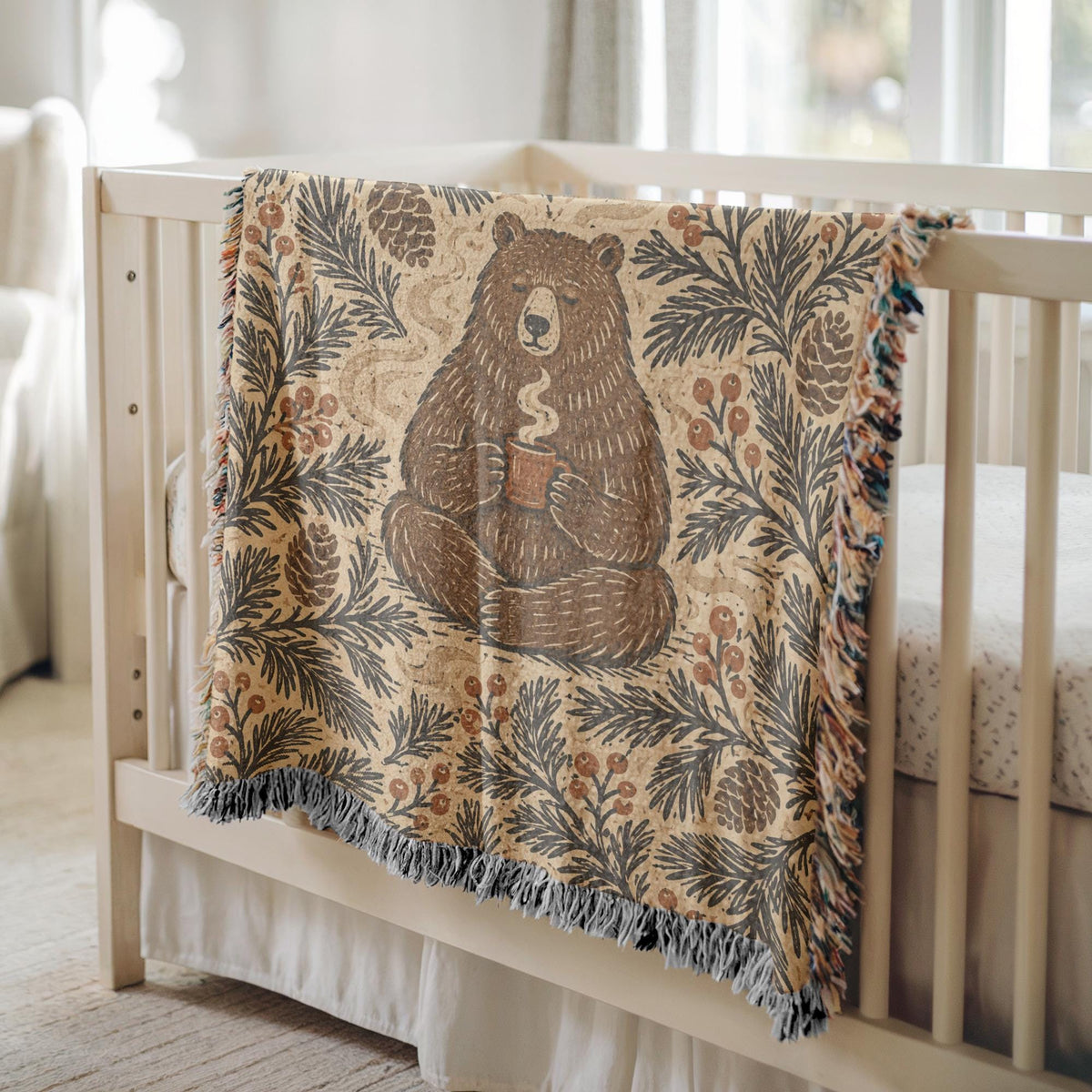 Bear Woven Blanket