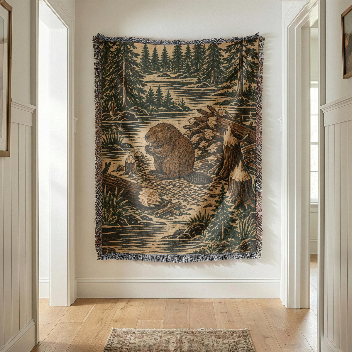 Beaver Woven Blanket