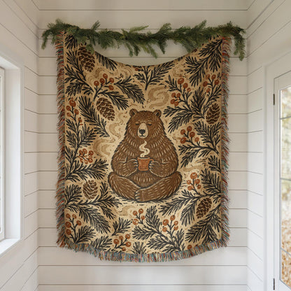 Bear Woven Blanket