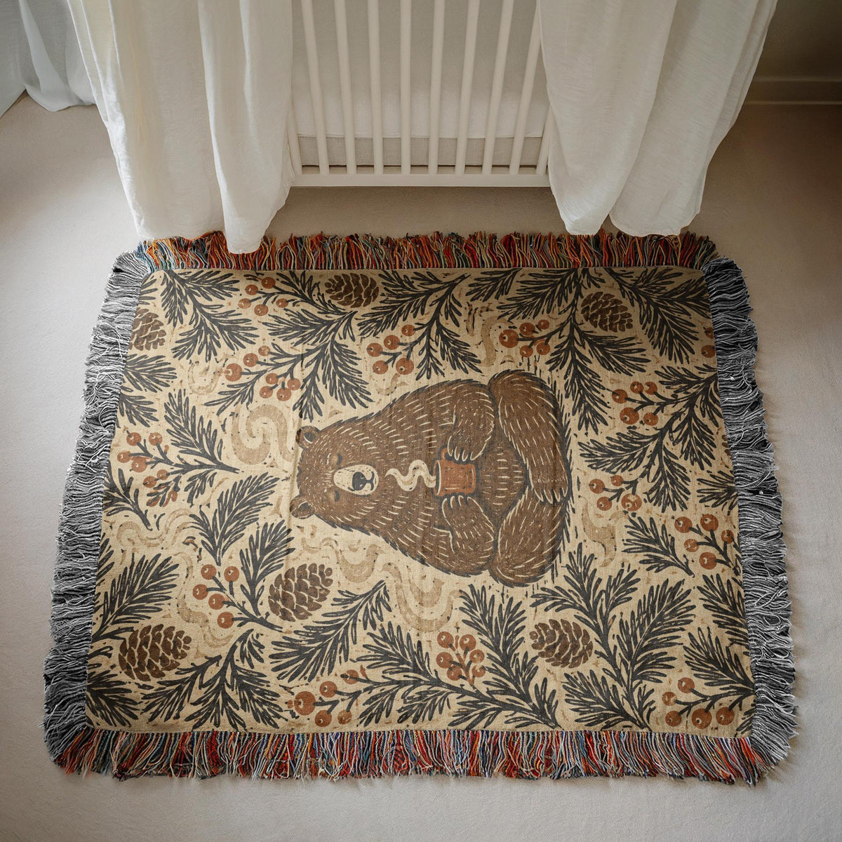 Bear Woven Blanket