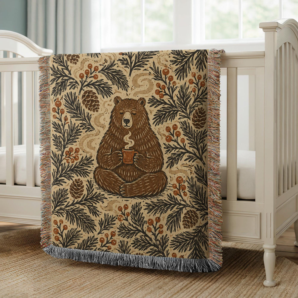 Bear Woven Blanket