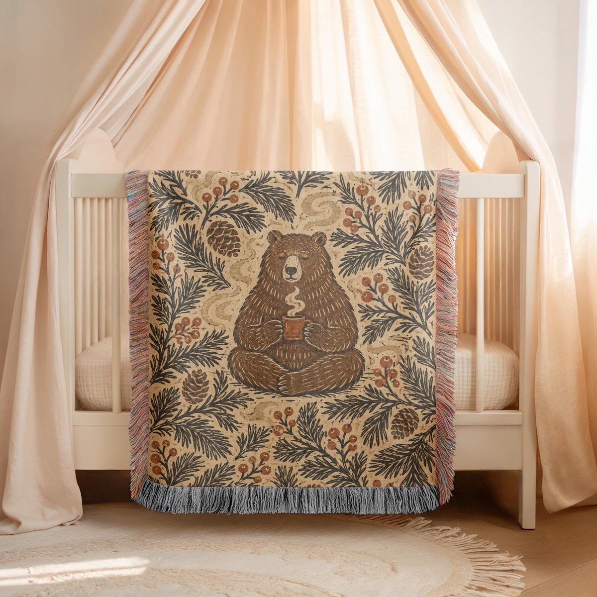 Bear Woven Blanket