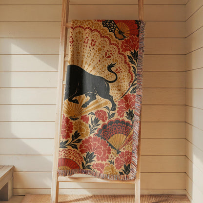 Spanish Bull Woven Blanket