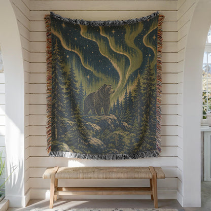 Bear Woven Blanket