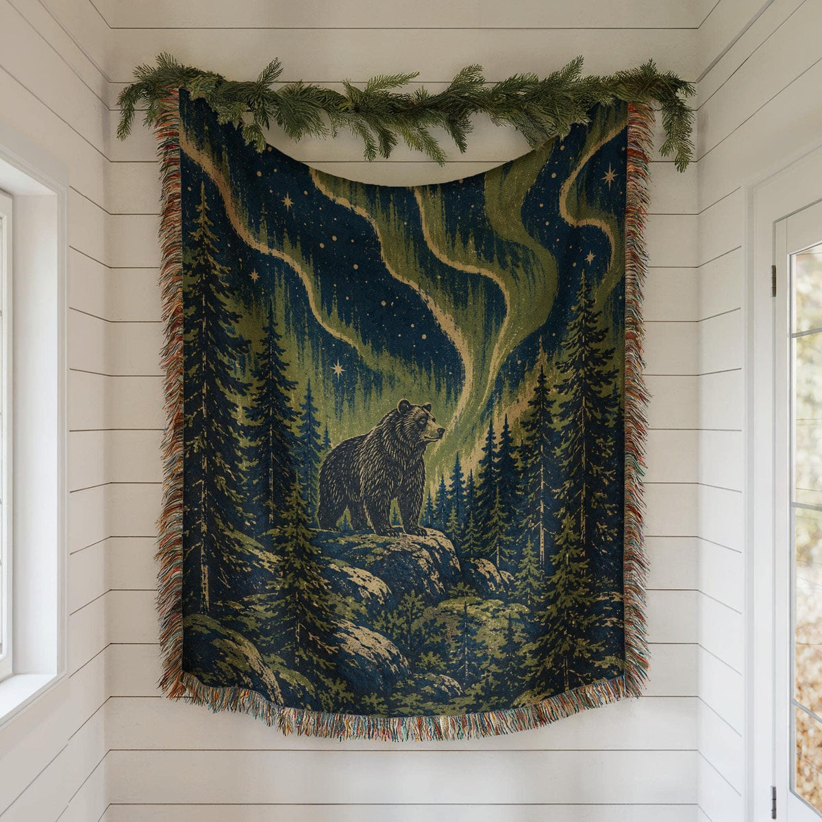 Bear Woven Blanket
