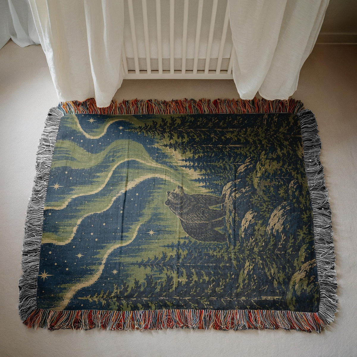 Bear Woven Blanket