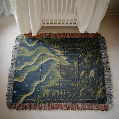 Bear Woven Blanket