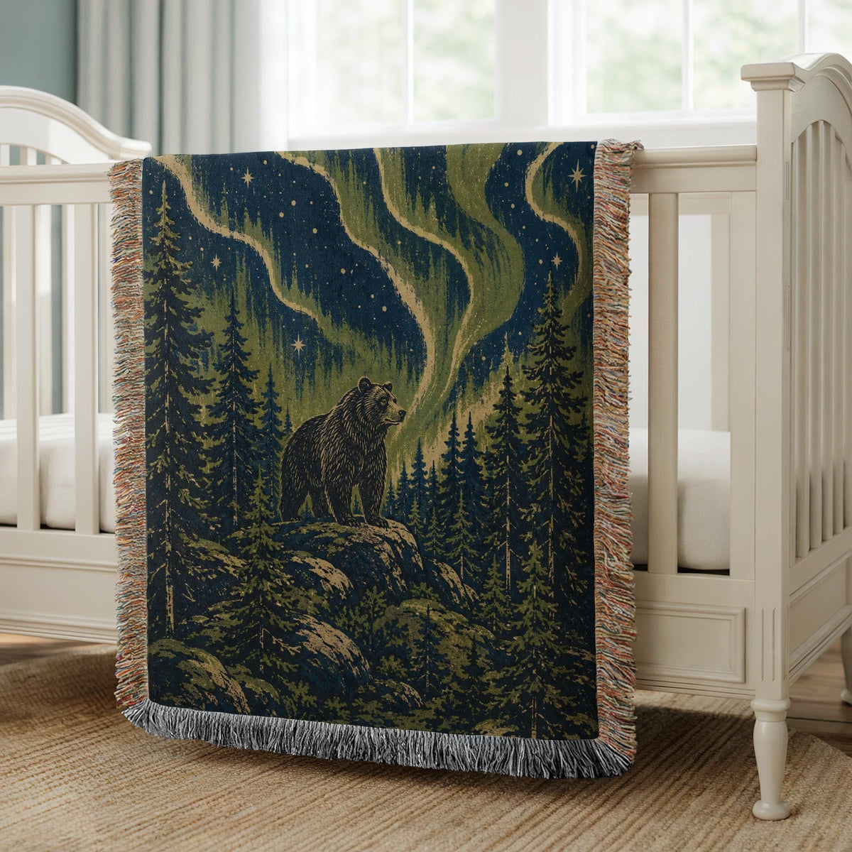 Bear Woven Blanket