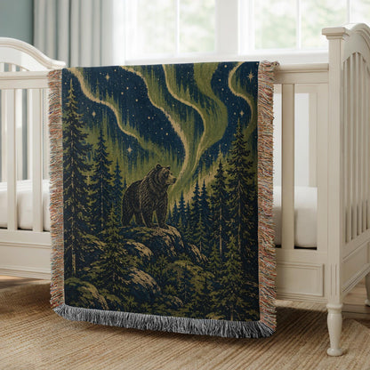 Bear Woven Blanket