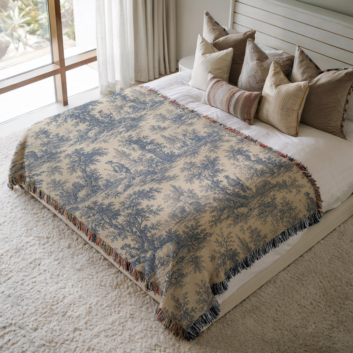 Toile Woven Blanket