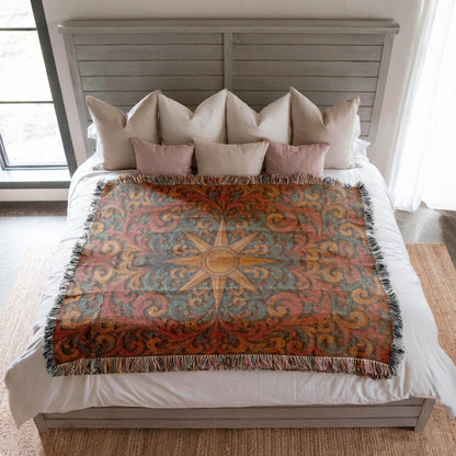 Sun Compass Woven Blanket