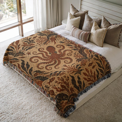 Octopus Woven Blanket