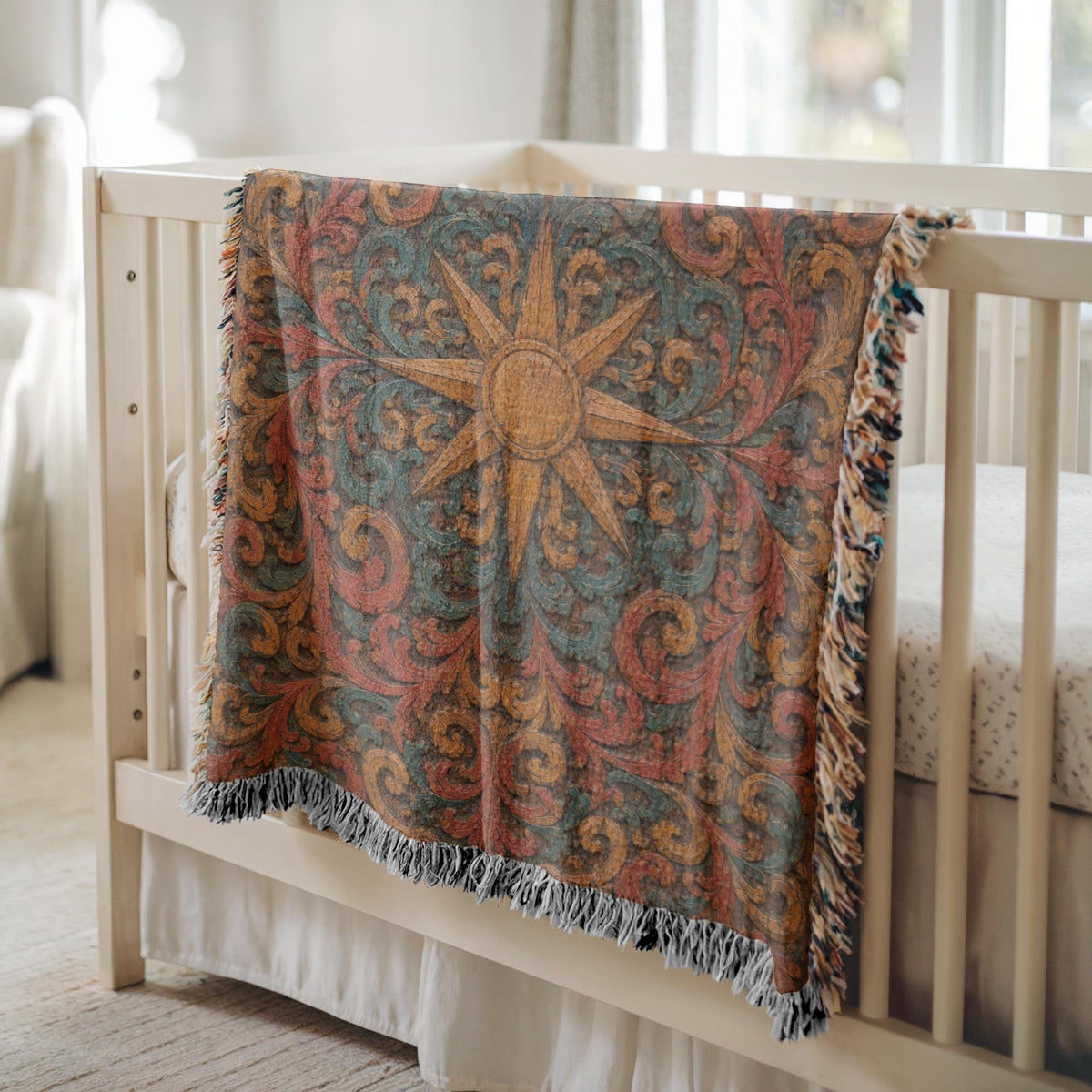 Sun Compass Woven Blanket