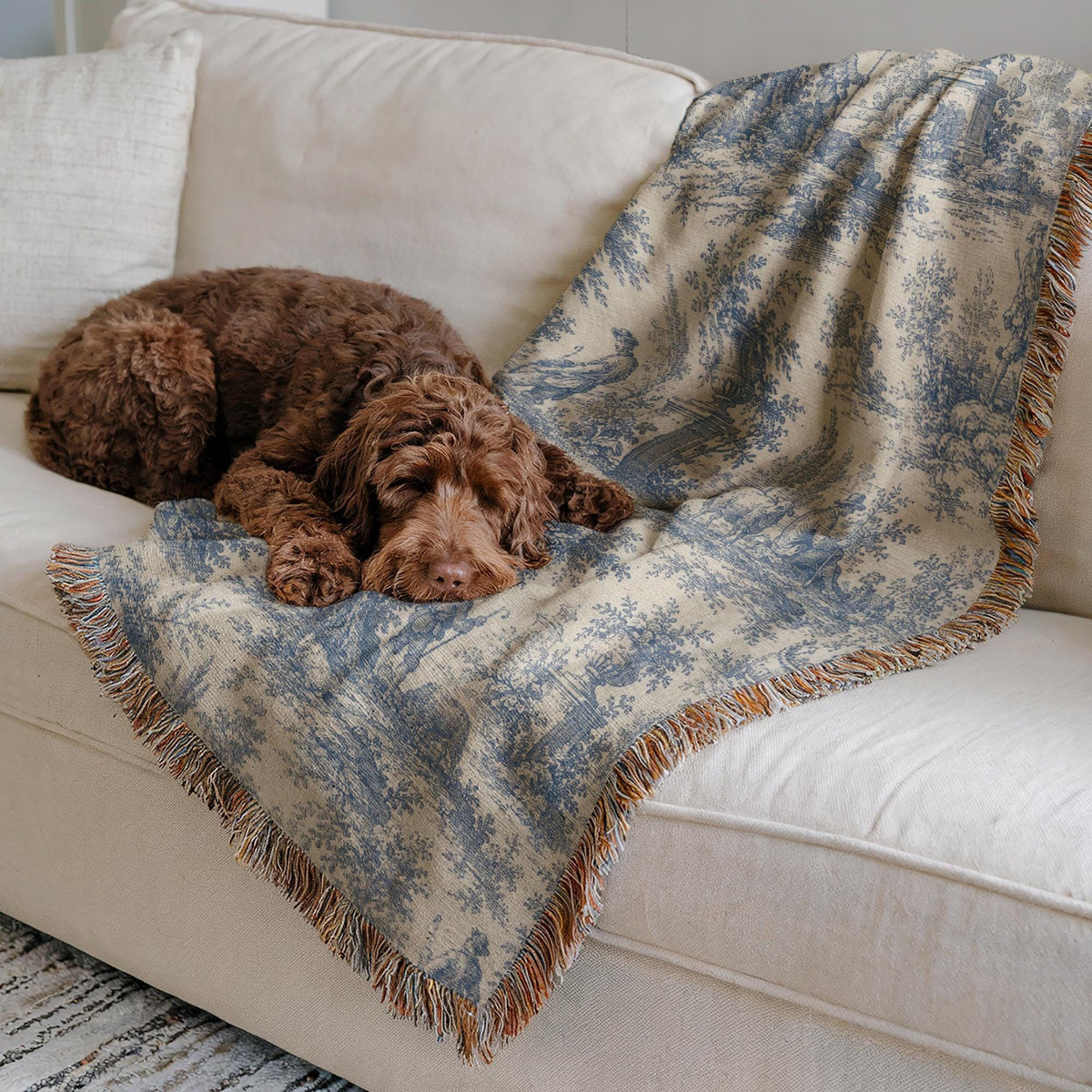 Toile Woven Blanket
