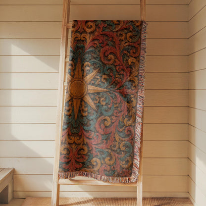 Sun Compass Woven Blanket