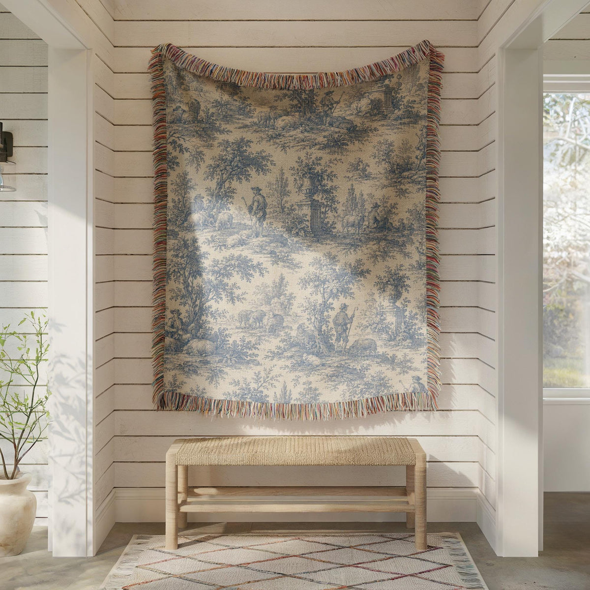 Toile Woven Blanket