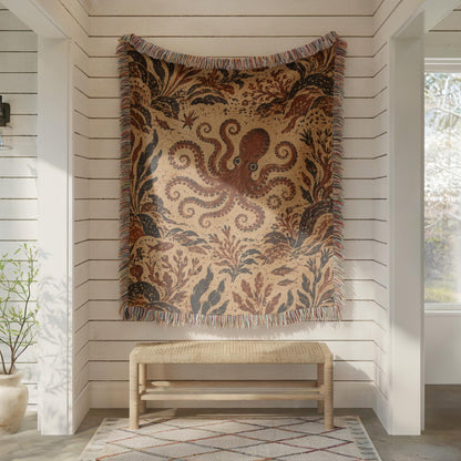 Octopus Woven Blanket