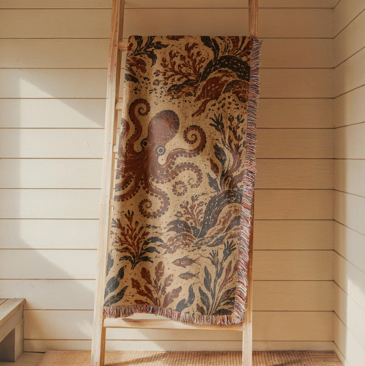 Octopus Woven Blanket