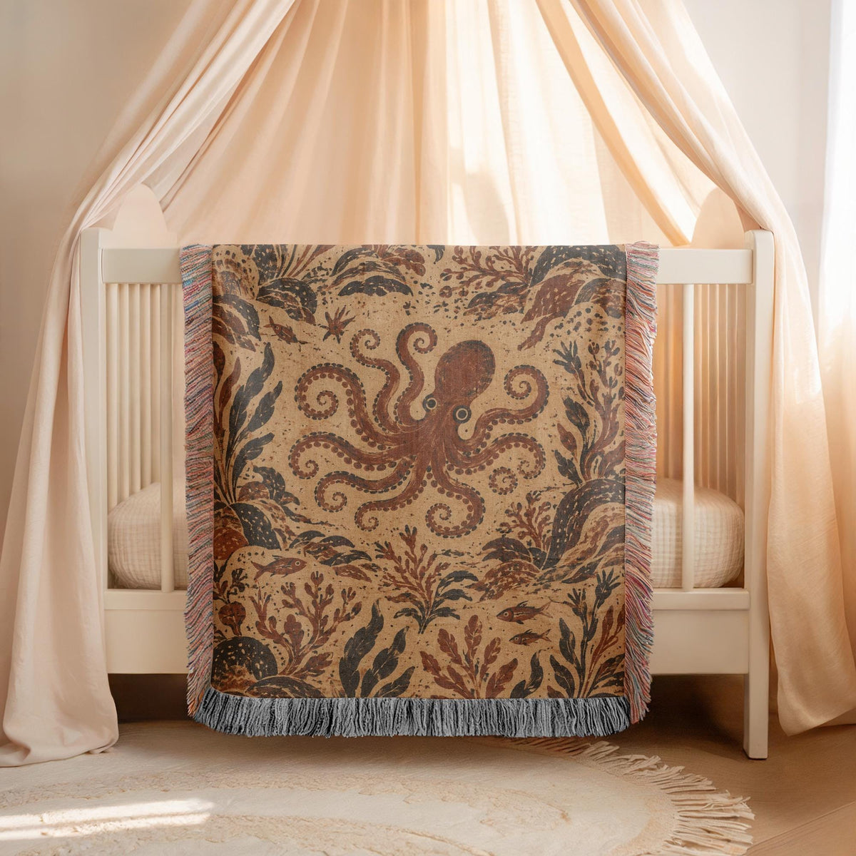 Octopus Woven Blanket