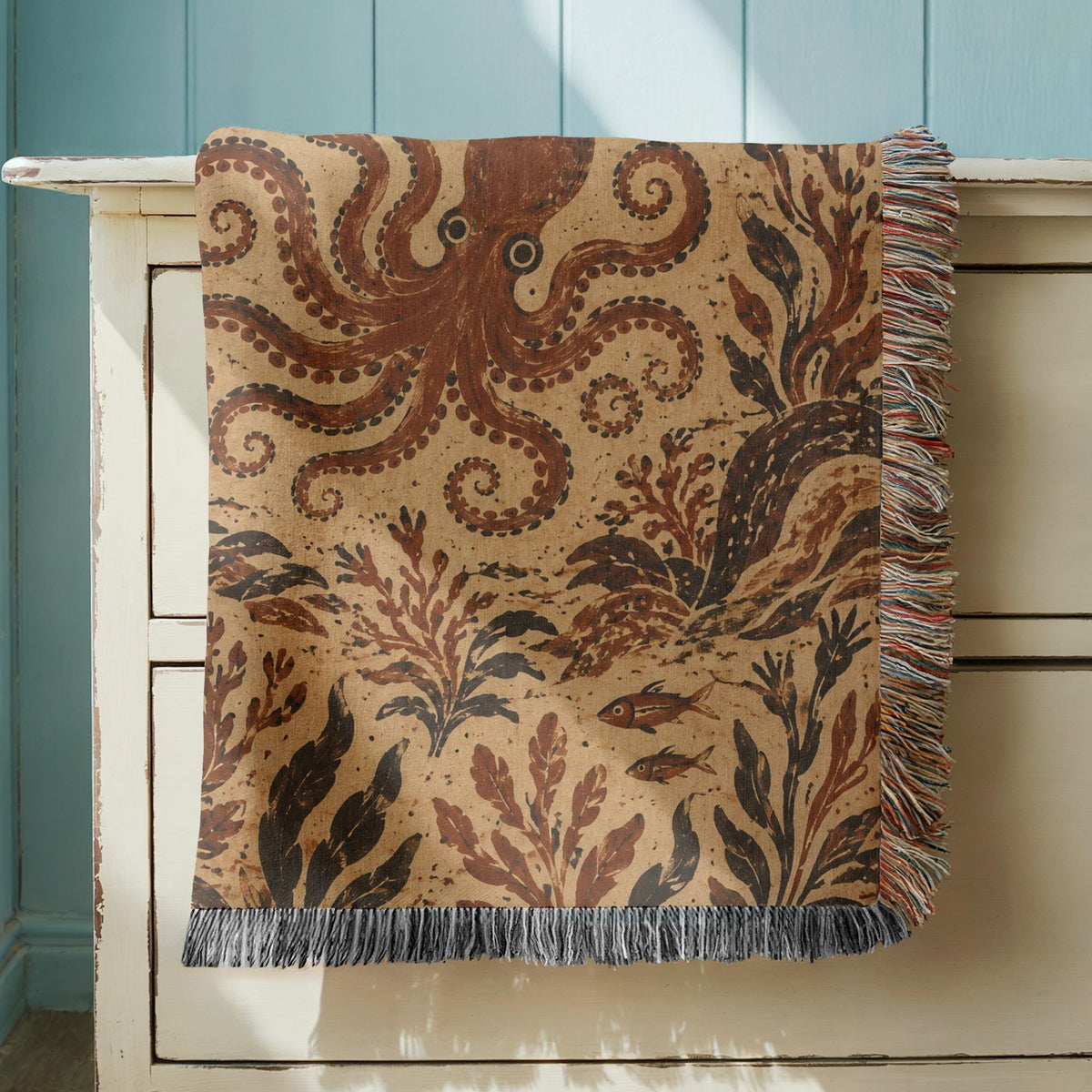 Octopus Woven Blanket