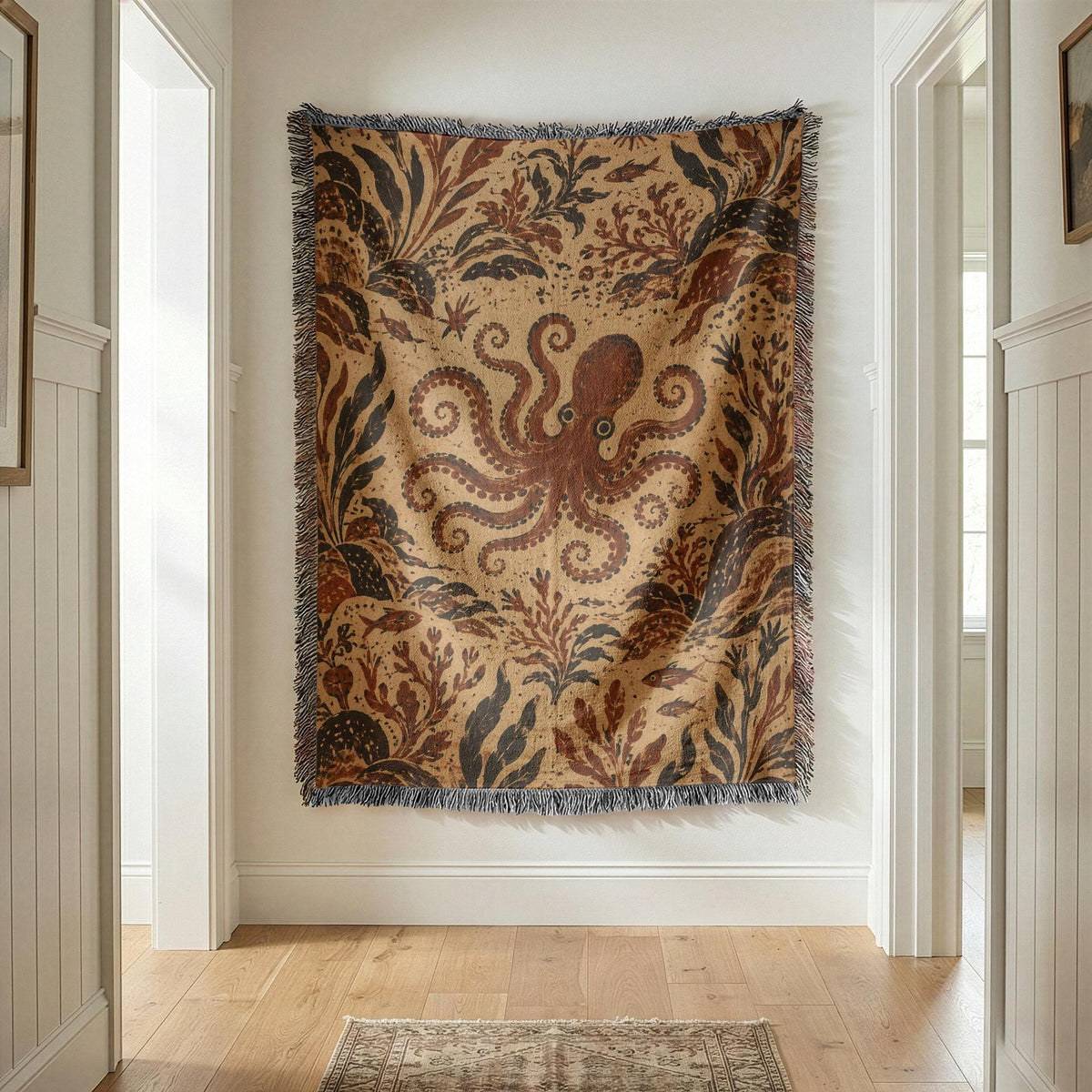 Octopus Woven Blanket