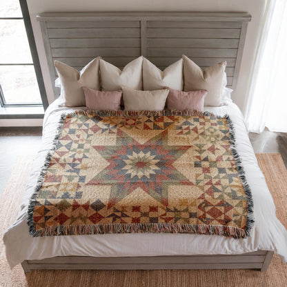 Star Quilt Woven Blanket