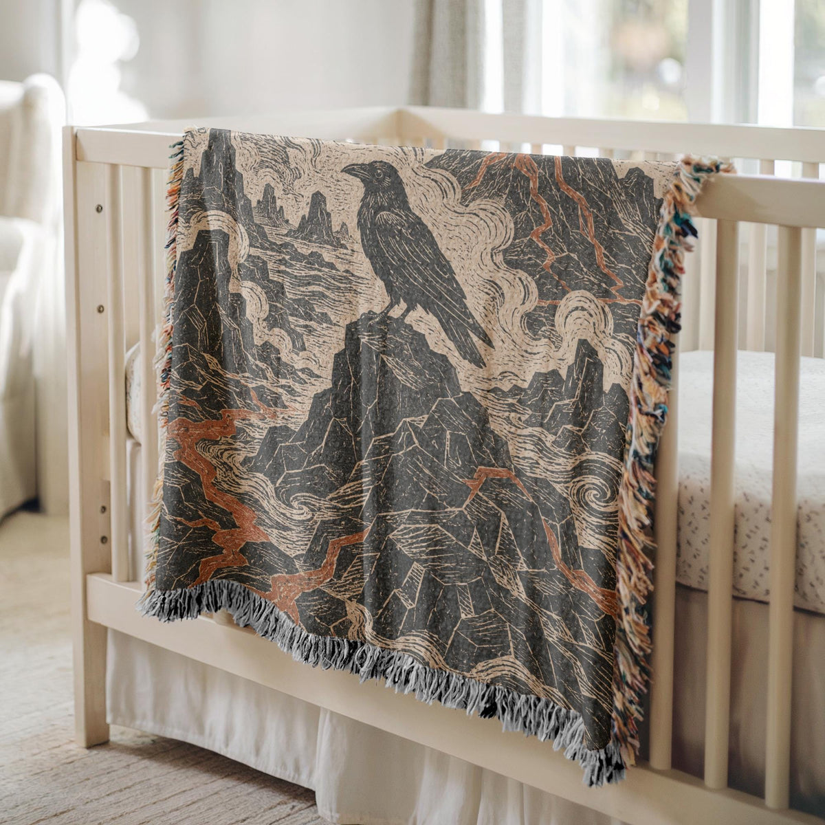 Raven Woven Blanket
