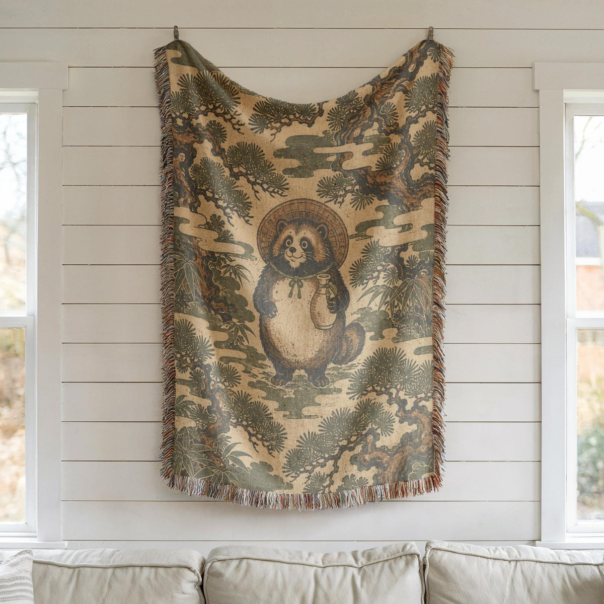 Panda Woven Blanket