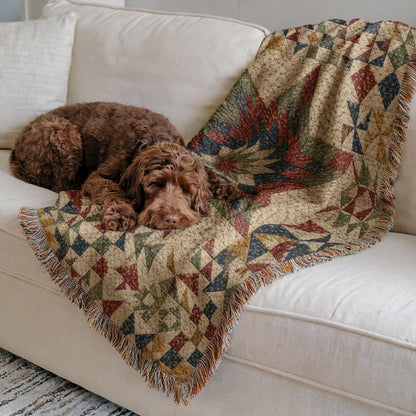 Star Quilt Woven Blanket