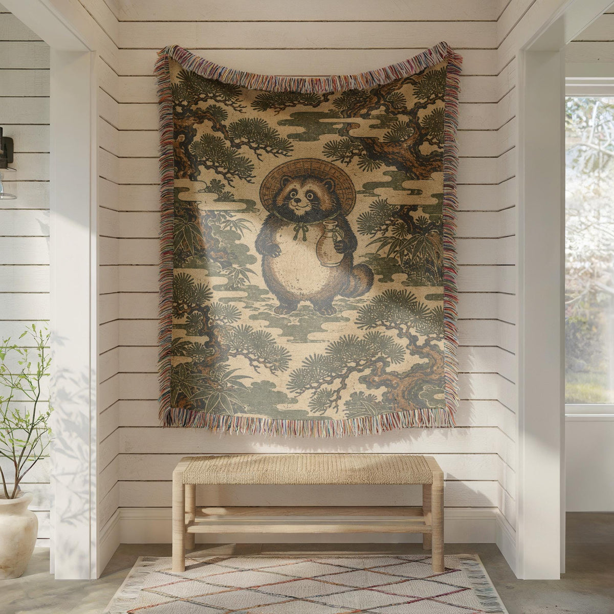 Panda Woven Blanket