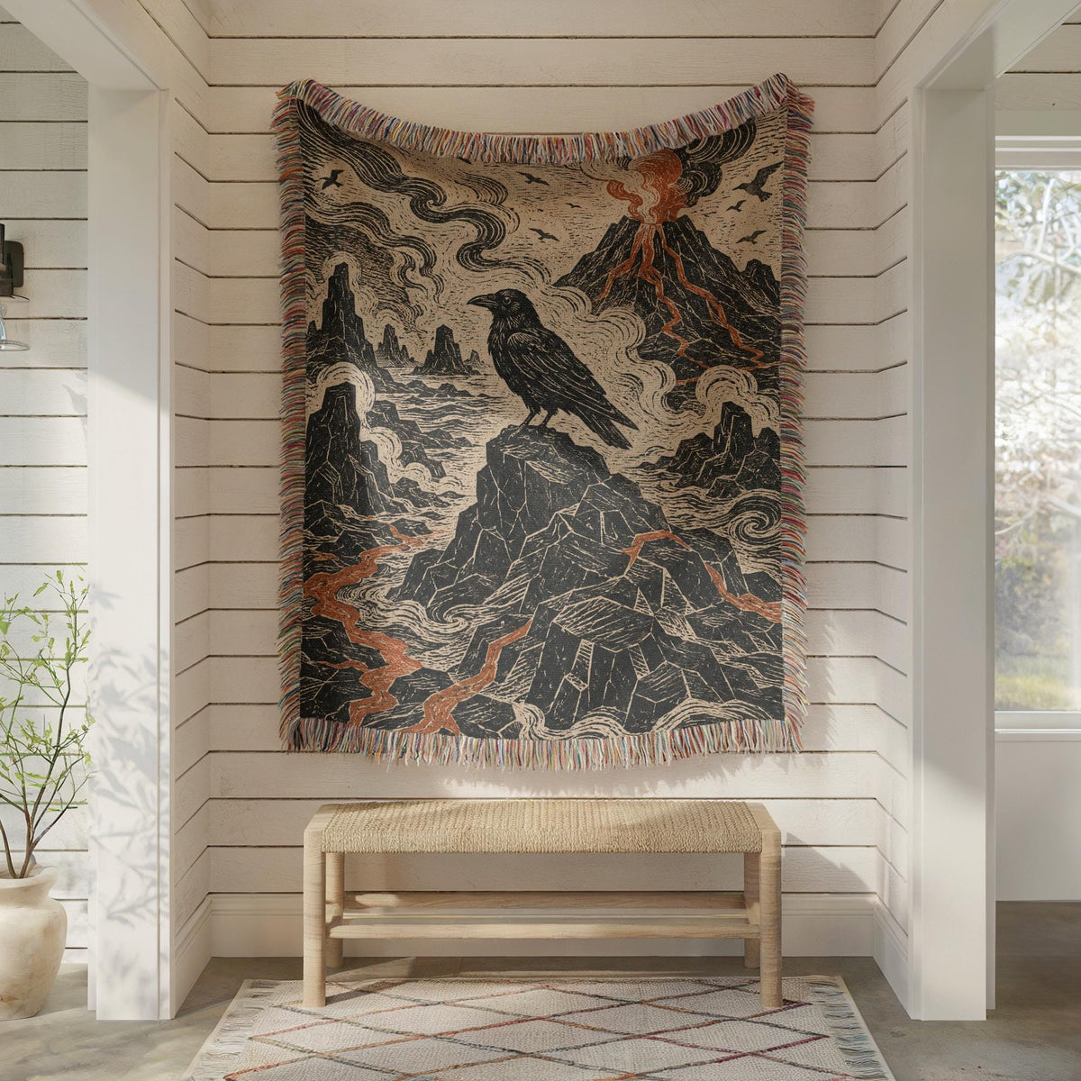 Raven Woven Blanket