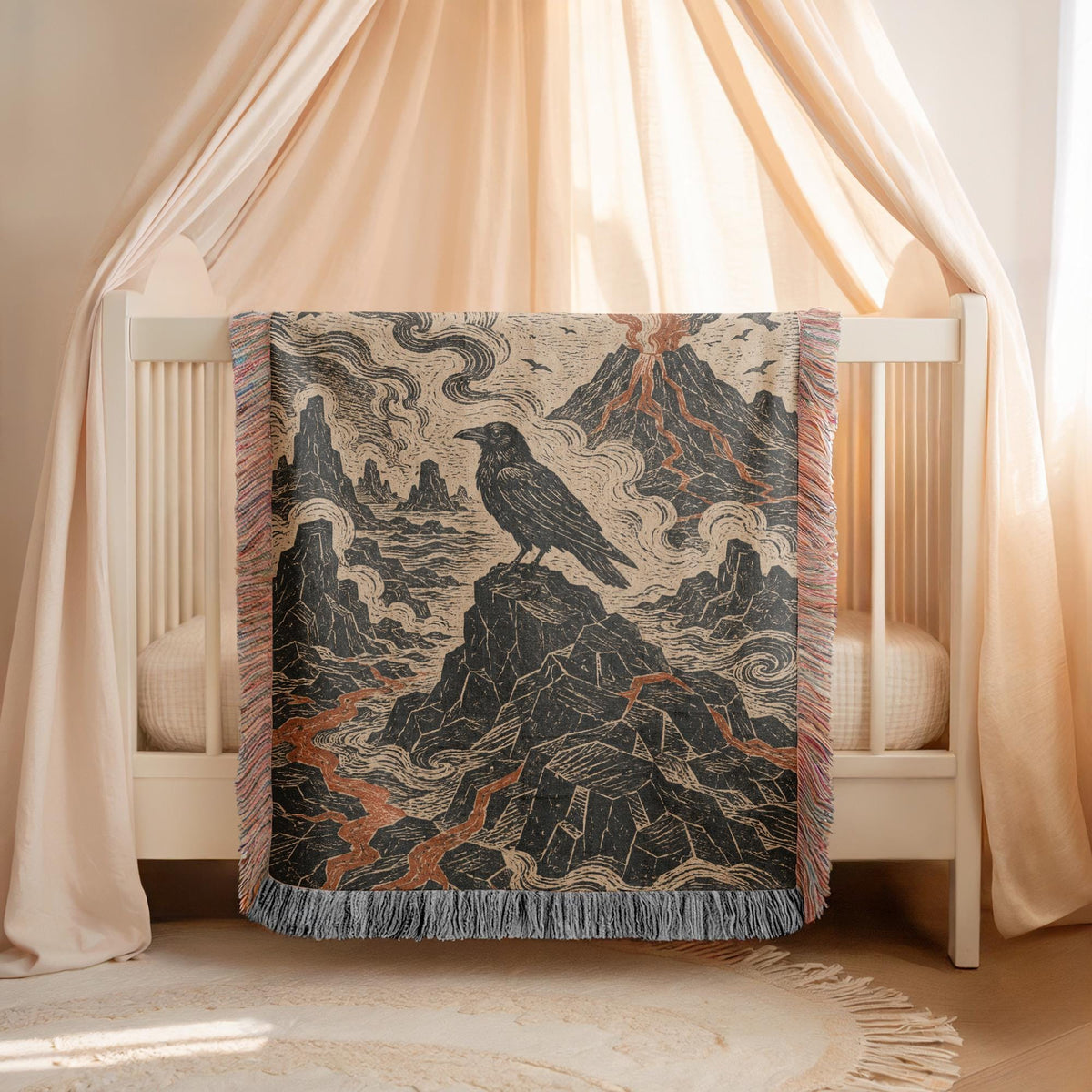Raven Woven Blanket