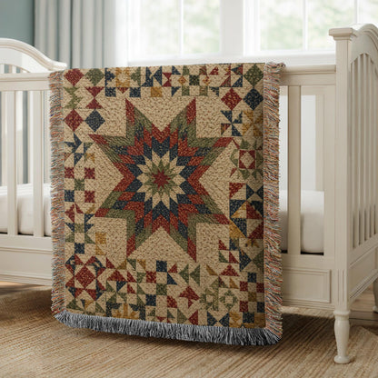 Star Quilt Woven Blanket