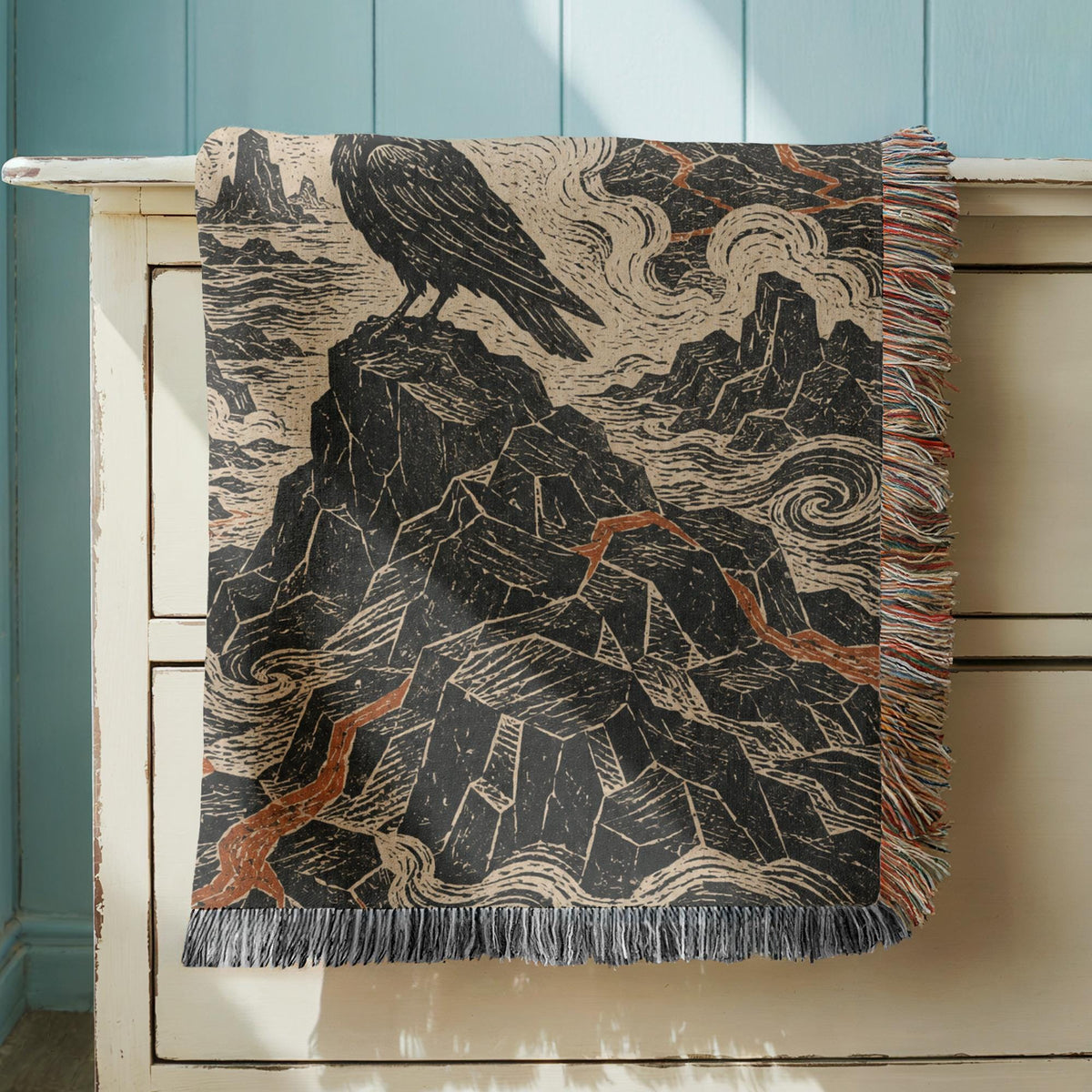 Raven Woven Blanket