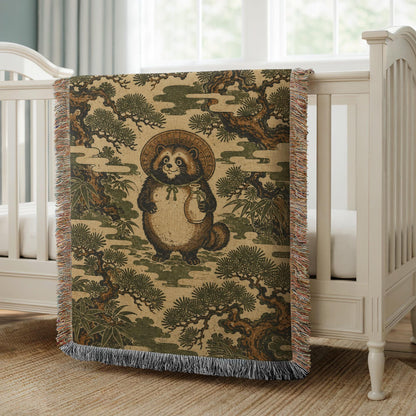Panda Woven Blanket