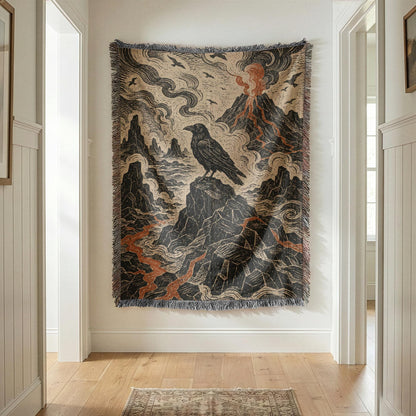 Raven Woven Blanket