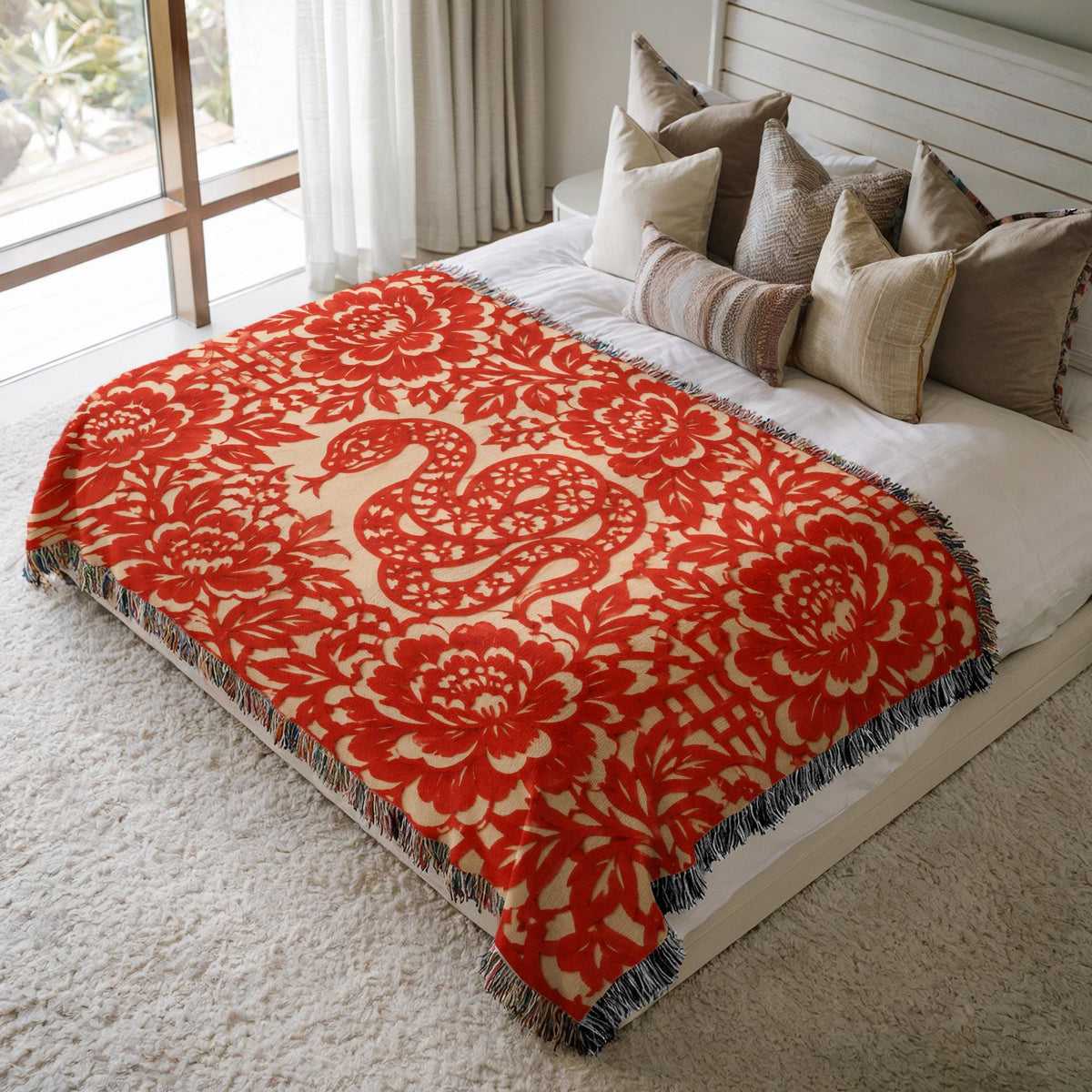 Snake Woven Blanket