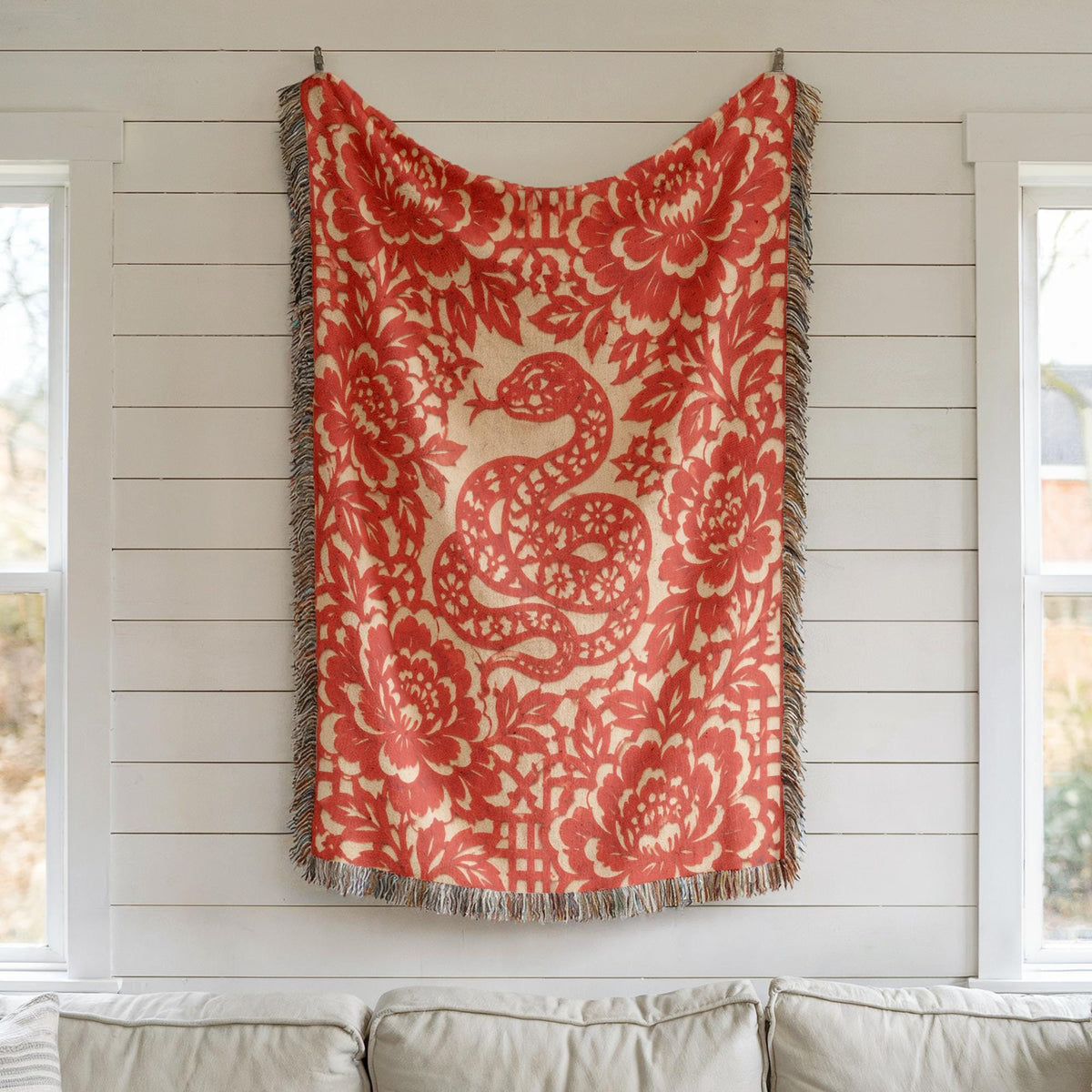 Snake Woven Blanket